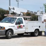 LMS Electrical Bucket Truck and Electrician